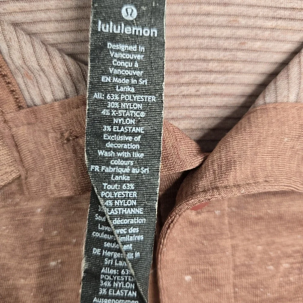 Lululemon Polo Shirt Short Sleeve Men's X-Large Red Collared Active Stretch Logo - Picture 8 of 11